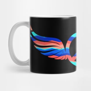 peace and love wings Mug